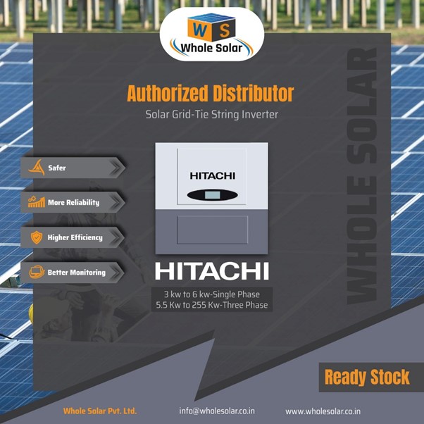 Harness the Power of Hitachi Solar Inverters with Wholesolar.co.in