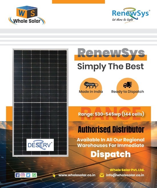 RenewSys Solar Panel Distributor
