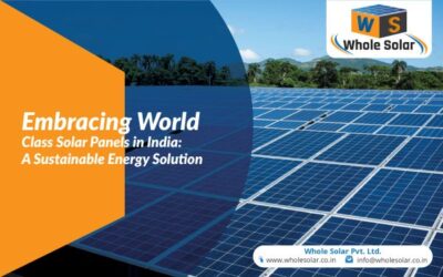 Embracing World-Class Solar Panels in India: A Sustainable Energy Solution