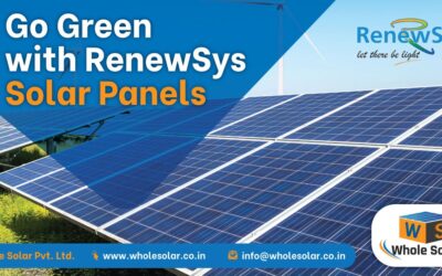 Go Green with RenewSys Solar Panels in India, Available at Wholesolar.co.in