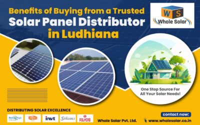 Benefits of Buying from a Trusted Solar Panel Distributor in Ludhiana