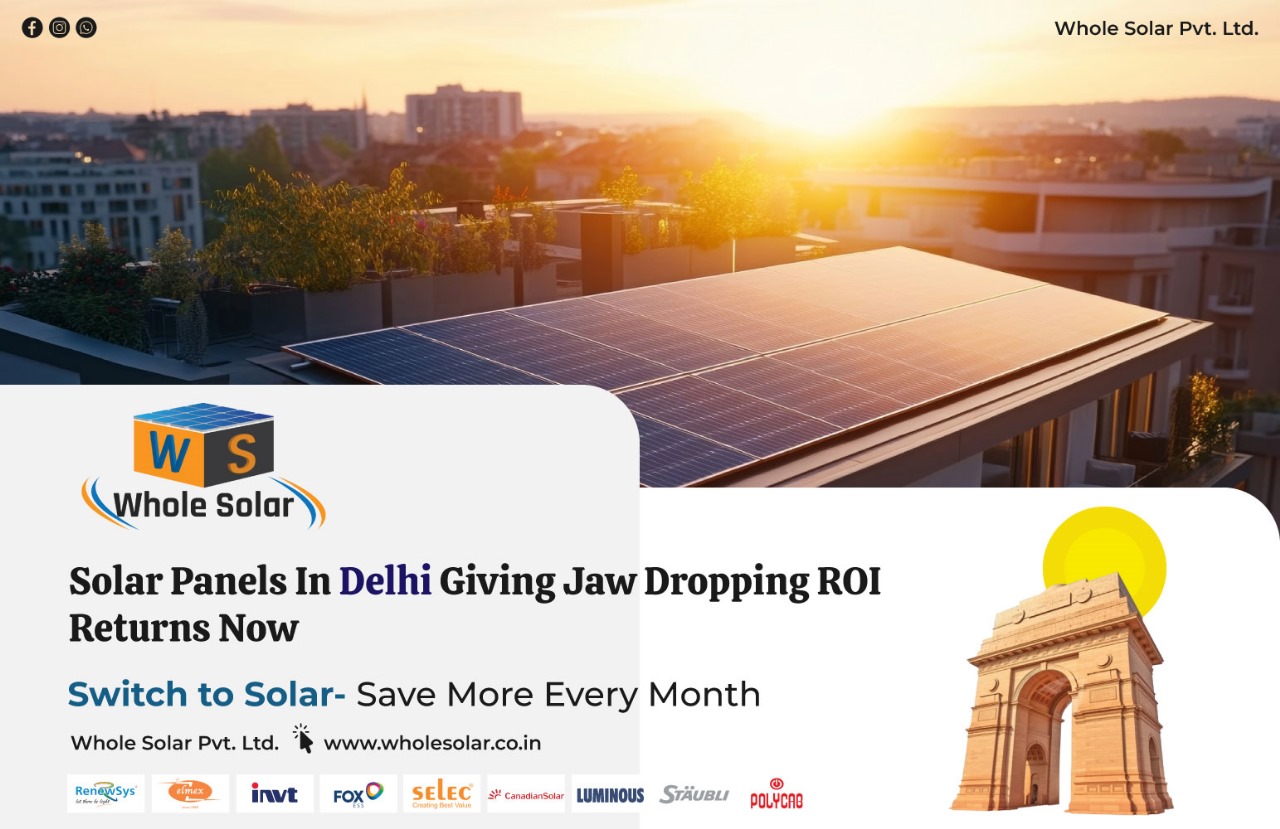 Solar Panels in Delhi Giving Jaw-Dropping ROI Returns Now