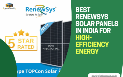 Best RenewSys Solar Panels in India for High-Efficiency Energy