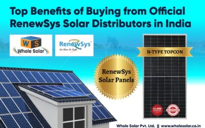 Top Benefits of Buying from Official RenewSys Solar Distributors in India